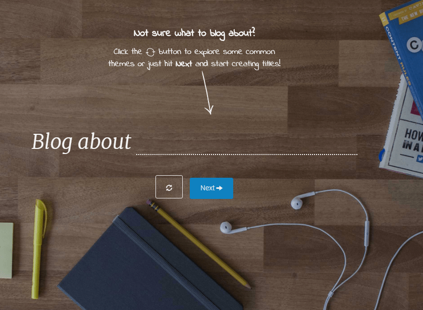 Blog about by Impact blog title generating tool