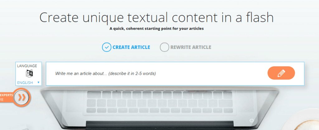 How To Cheat On Your Readers Without Feeling Guilty: articoolo content generating tool screenshot