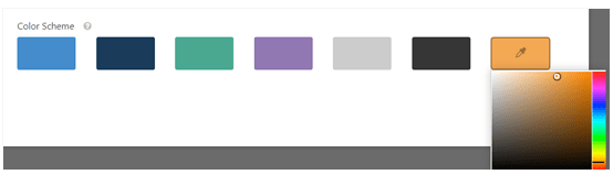 choose a colour scheme for your conversational form