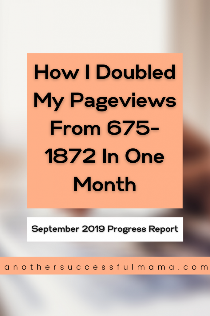 how i doubled my pageviews in september